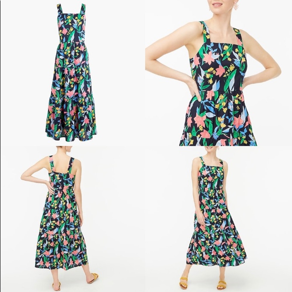 NWT J. Crew Factory Floral Maxi Dress - Picture 1 of 15